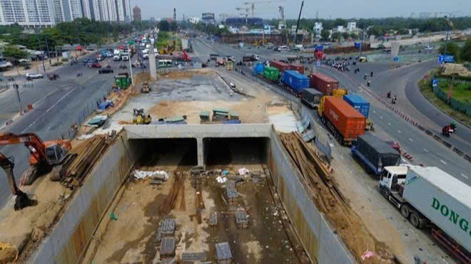 TP.HCM: Hầm chui HC1 nút giao An Phú thông xe vào ngày 9/5